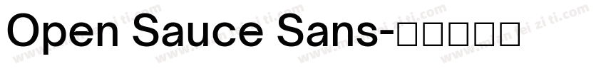 Open Sauce Sans字体转换